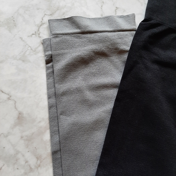 🆕️ Black & Gray Ombre Capri Leggings - Picture 3 of 7